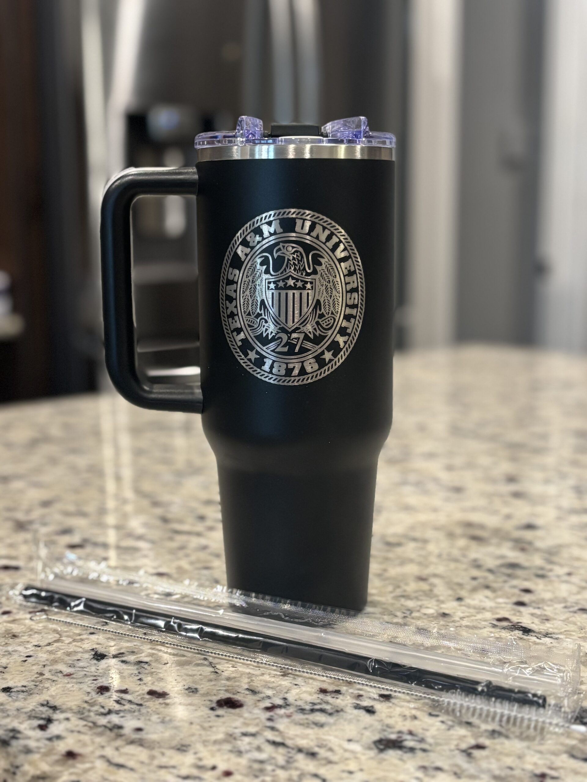 Texas A&M Aggie Ring Crest 40 oz Tumbler – Personalized Class Year
